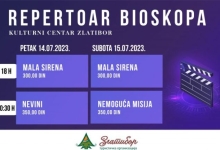 Нове пројекције филмова у биоскопу Културног центра Златибор